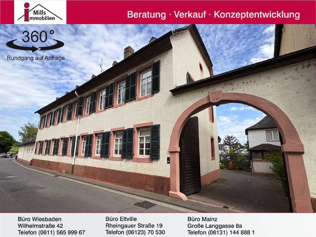 Eltville-Hattenheim: Großes Wohnhaus mit kl. Einfamilienhaus, 65347 Eltville am Rhein