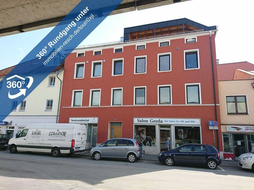 ACHTUNG STUDENTEN! 2-Zimmer-Wohnung mit Tageslichtduschbad und Einbauküche, 94032 Passau (Altstadt Haidenhof-Nord Haidenhof-Süd Innstadt)