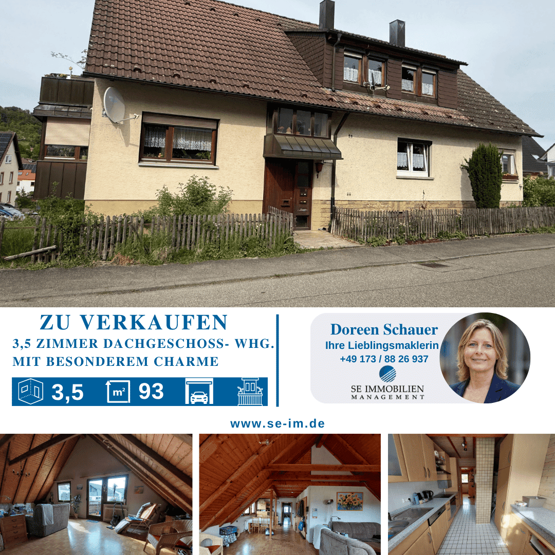 3,5 Zim. DG-Wohnung mit besonderem Charme zu verkaufen!, 75210 Keltern