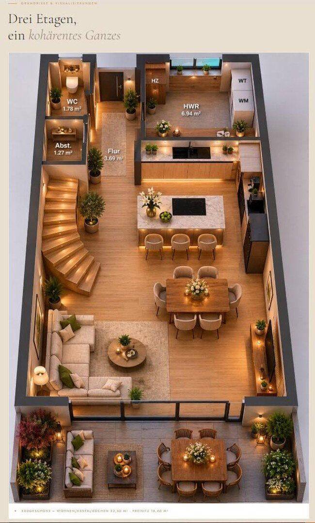 Neubau auf der Sonnenseite – KfW 55, Dachterrasse und Top-Ausstattung, 35085 Ebsdorfergrund