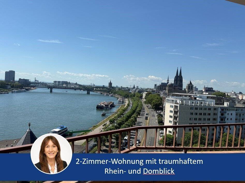 2-Zimmer-Wohnung mit traumhaftem Rhein- und Domblick