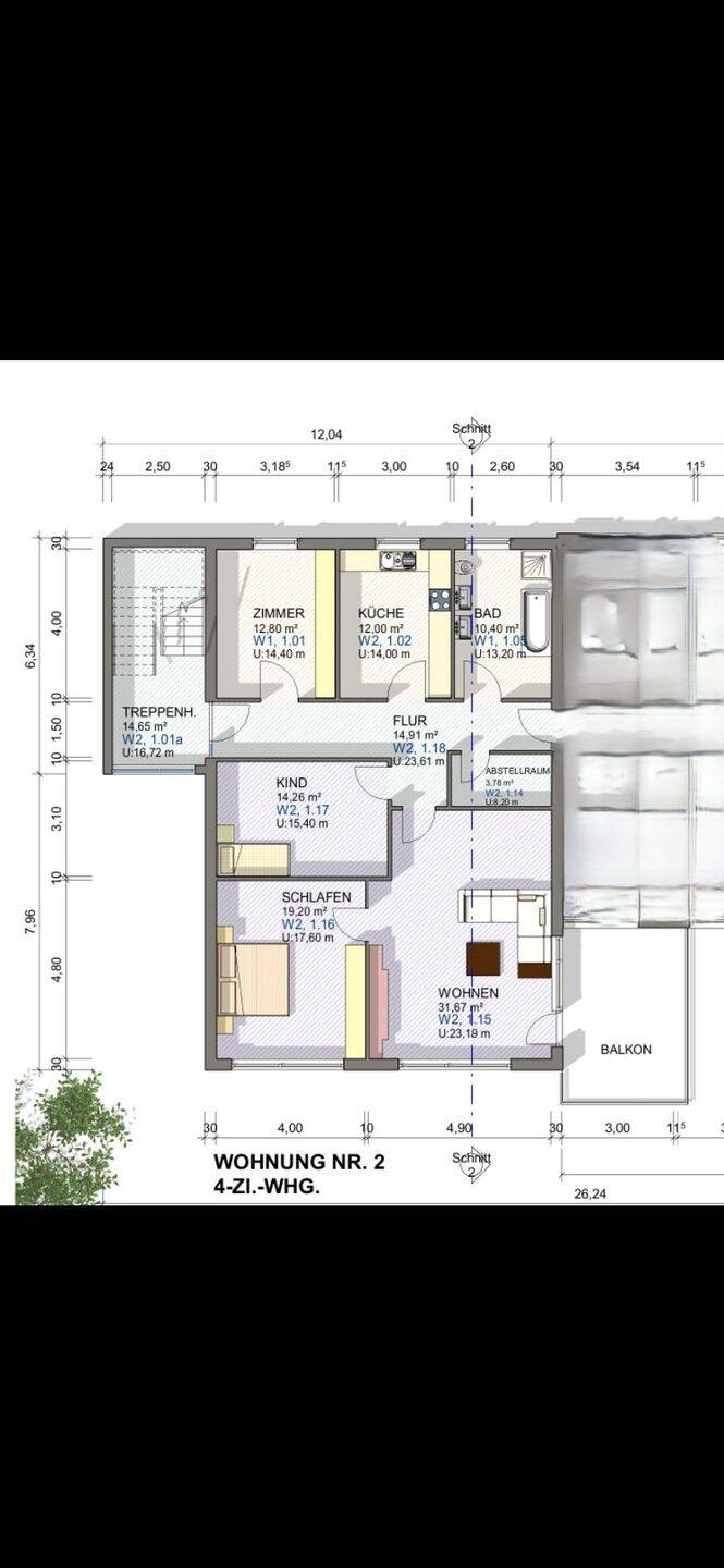 Attraktive 4-Zimmer-Wohnung, Erstbezug nach Sanierung, 72516 Scheer