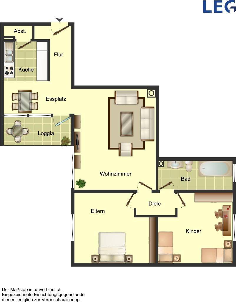 Demnächst frei! 3-Zimmer-Wohnung in Düsseldorf Garath, 40595 Düsseldorf (Benrath Garath Hellerhof Urdenbach)