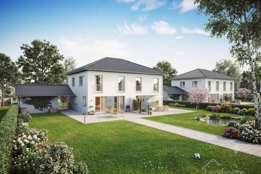 MIT WOHNKELLER UND BAUGENEHMIGUNG! Neubau! XXL-Doppelhaushälfte nahe S-Bahn in Oberasbach, 90522 Oberasbach