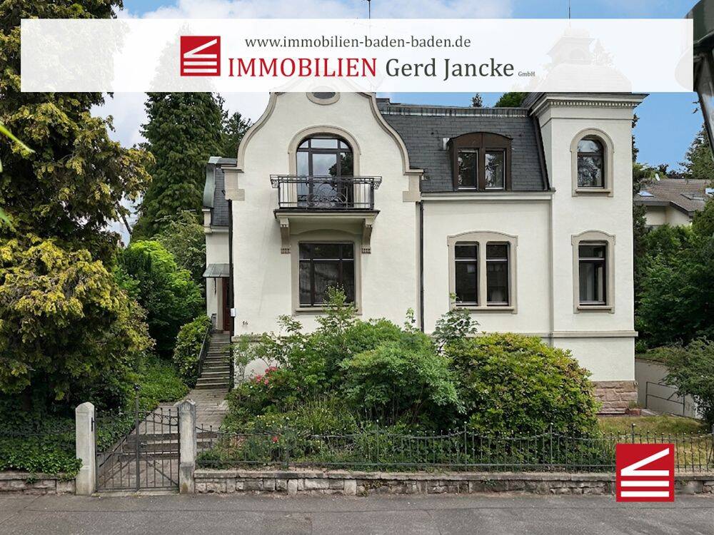 Baden-Baden – denkmalgeschützte Jugendstilvilla in ruhiger Innenstadtlage!, 76530 Baden-Baden (Ebersteinburg Innenstadt Lichtental Varnhalt Weststadt)
