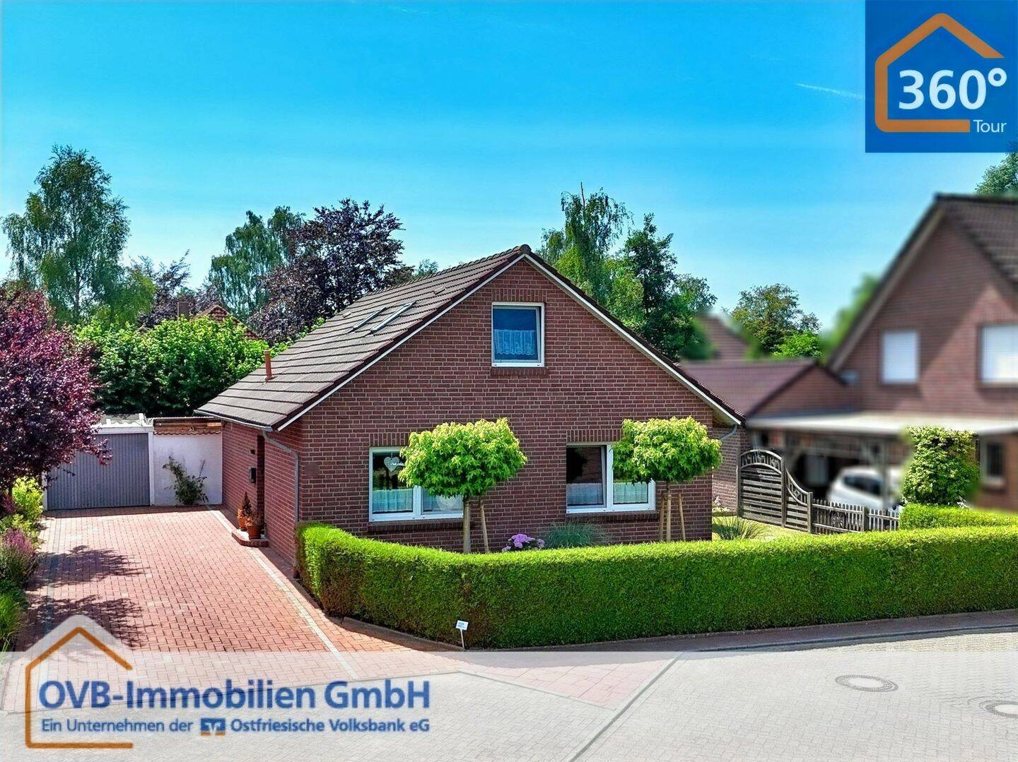 Gepflegtes Einfamilienhaus mit Garage in zentraler Siedlungslage von Veenhusen, 26802 Moormerland