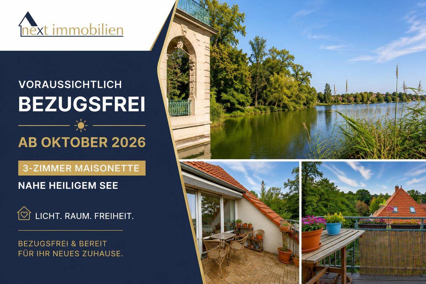 Maisonette nahe Heiligem See – Voraussichtlich BEZUGSFREI ab Okt. 2026, 14467 Potsdam (Berliner Vorstadt Brandenburger Vorstadt Nördliche Innenstadt)