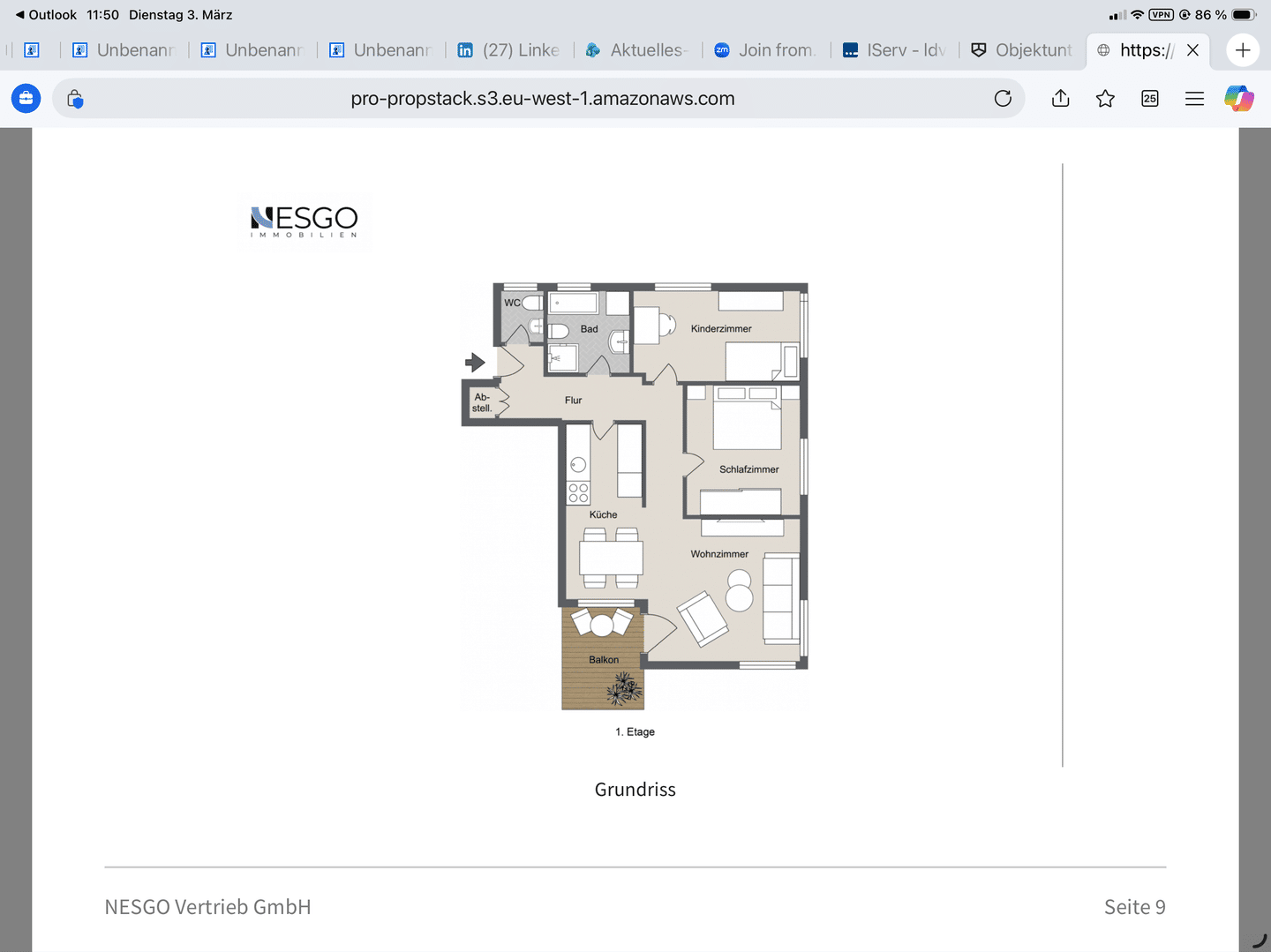 Hochwertige 3-Zimmer-Wohnung mit Balkon, Parkett & ruhiger Lage, 15827 Blankenfelde-Mahlow