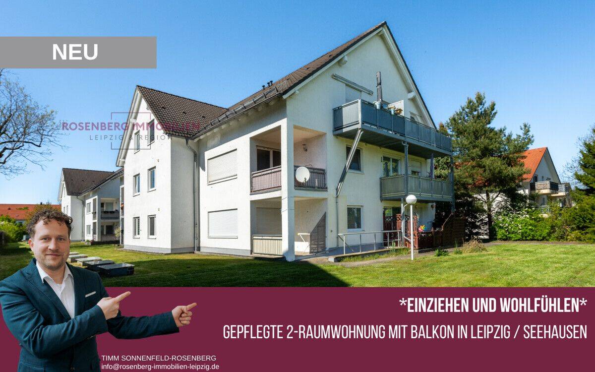 Sofort bezugsfertige 2-Zimmer-Wohnung mit Balkon in ruhiger Wohnlage in Seehausen, 4356 Leipzig (Seehausen Wiederitzsch)