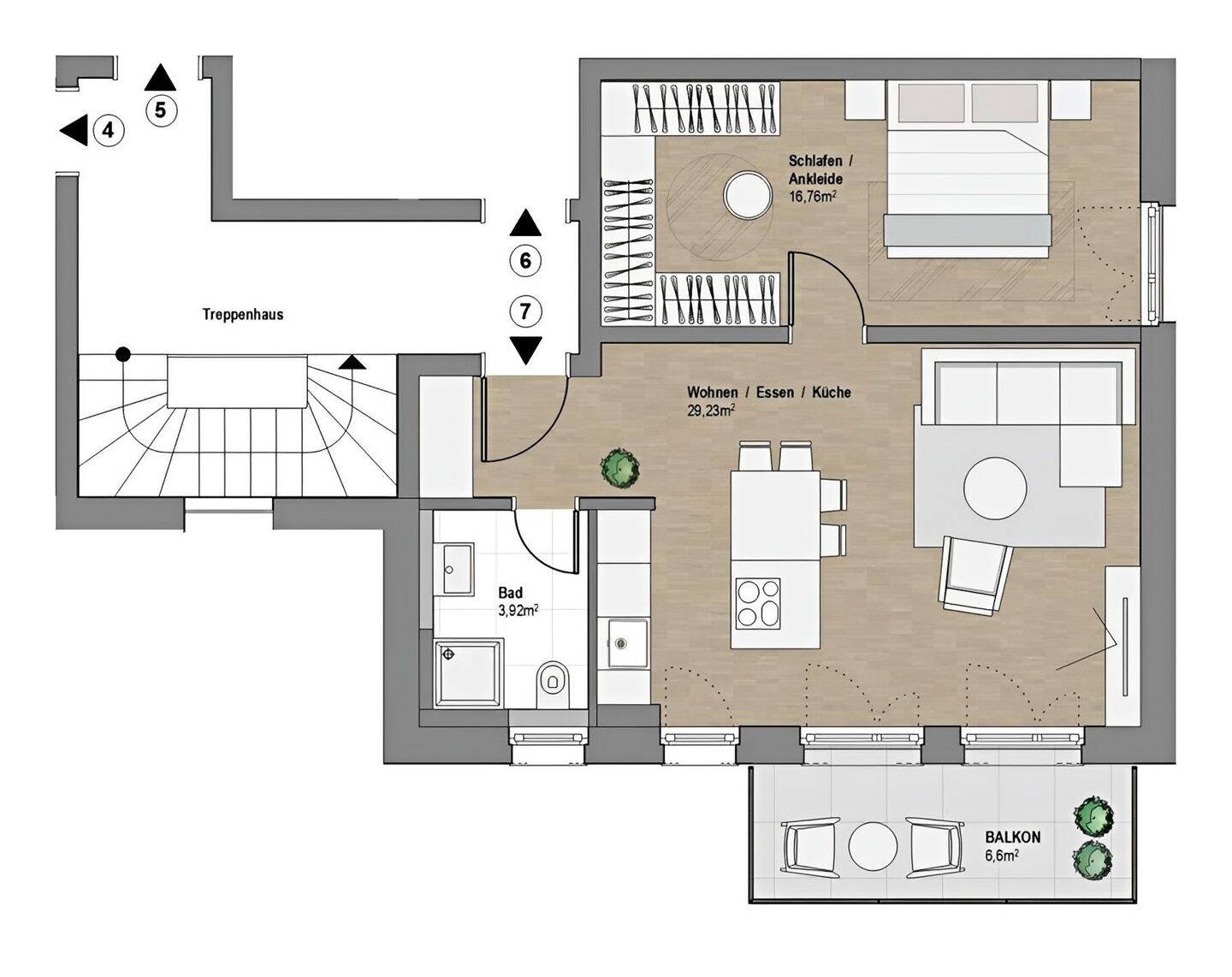 Erstbezug – Exklusive 2-Zimmer-Neubauwohnung mit hochwertiger Design-EBK, Balkon und Tiefgarage, 71642 Ludwigsburg