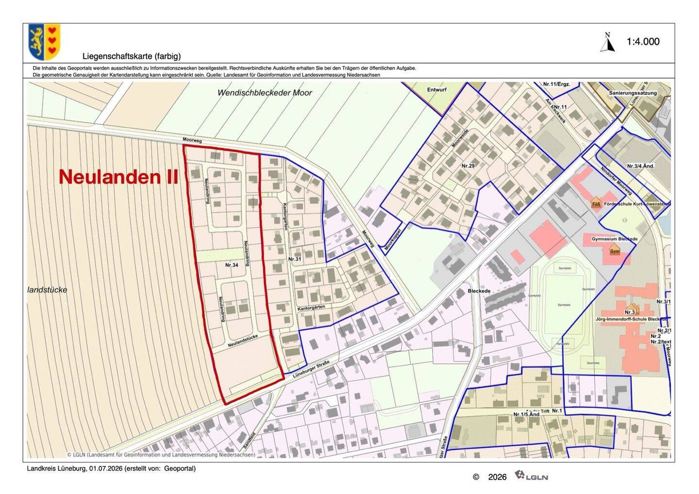Eines der schönsten Baugrundstücke im Neubaugebiet “Neulanden II” in Bleckede, 21354 Bleckede
