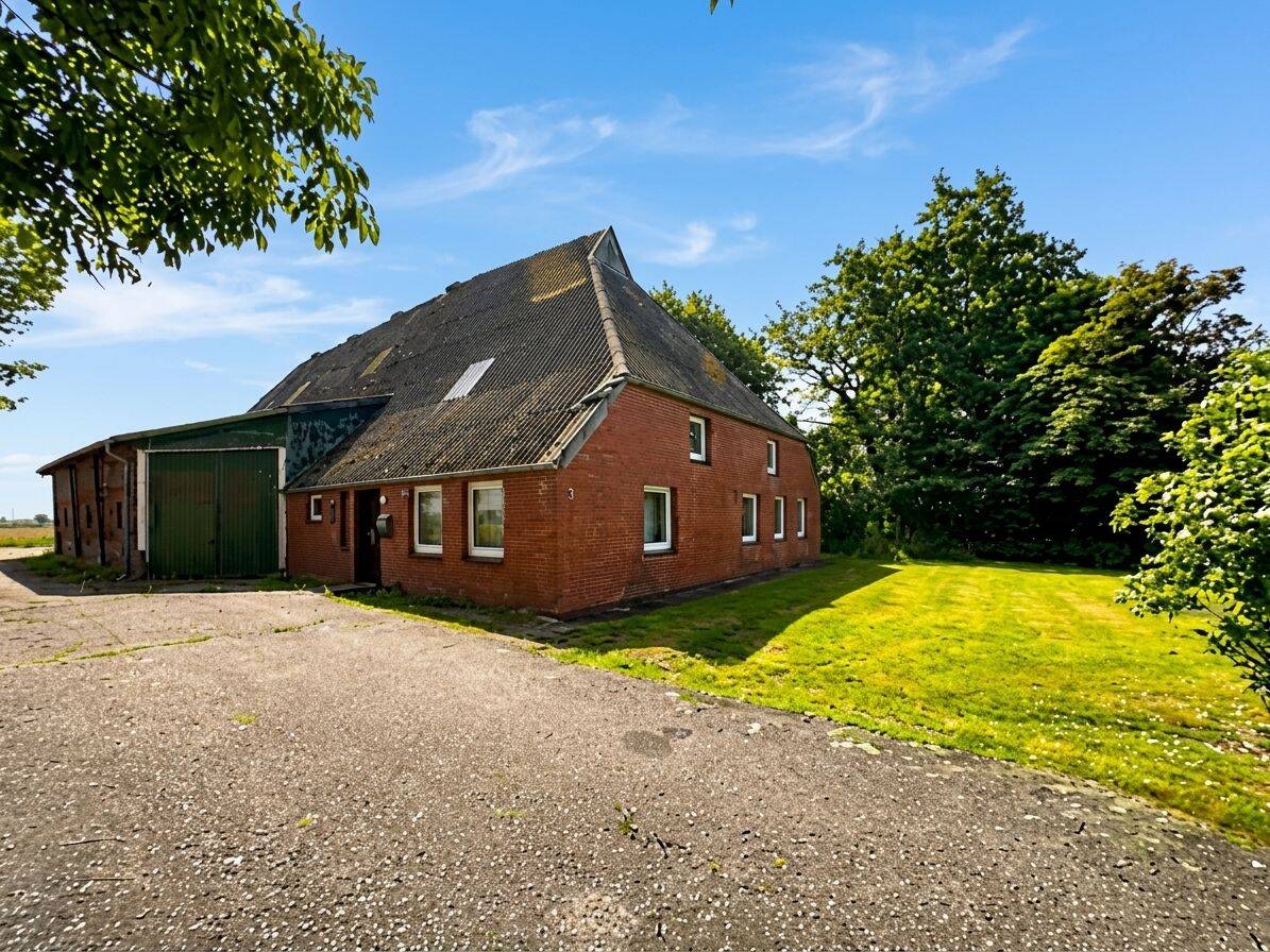 Charmantes Bauernhaus mit großem Grundstück und vielfältigen Nutzungsmöglichkeiten in Kronprinzenkoog, 25709 Kronprinzenkoog