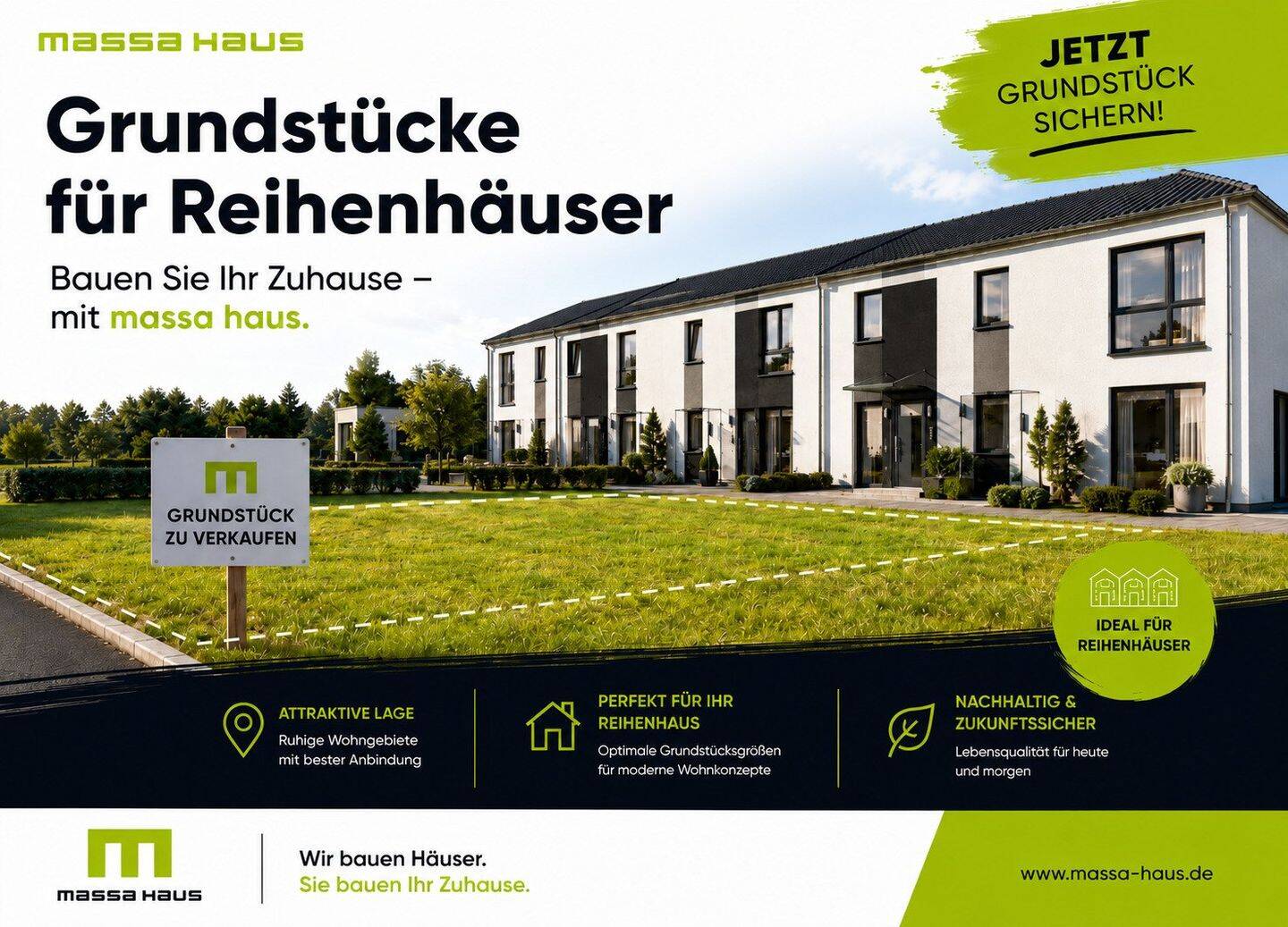 Grundstück für Reihenhaus in Mötzingen – Neubaugebiet “Röte II”, 71159 Mötzingen