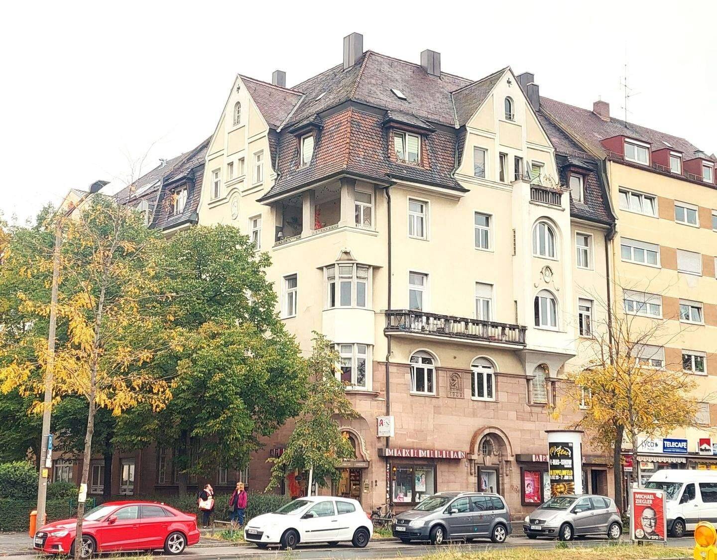 Wunderschöne 3-Zimmer-Altbau-Wohnung mit Balkon im Nürnberger Stadtteil Maximilian, 90429 Nürnberg