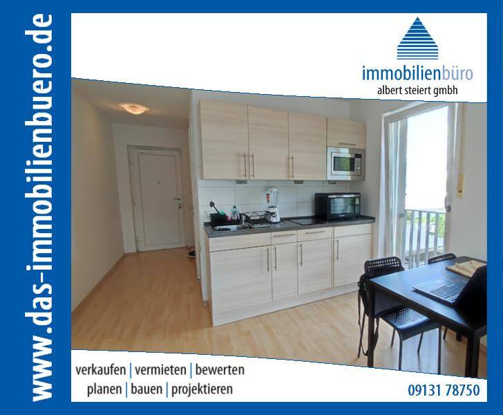 Nur für Studenten! Modernes 1-Zimmer-Apartment mit Balkon und Einbauküche ab dem 01.10.2026 zu vermieten, 91058 Erlangen (Bruck Eltersdorf Erlangen-Süd Sebaldussiedlung Tennenlohe)