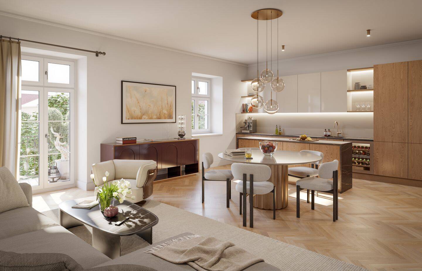 Attraktive 2-Zimmer-Wohnung mit Balkon in Neuhausen-Nymphenburg (WE05) – 80634 München – Bild 1 von 11