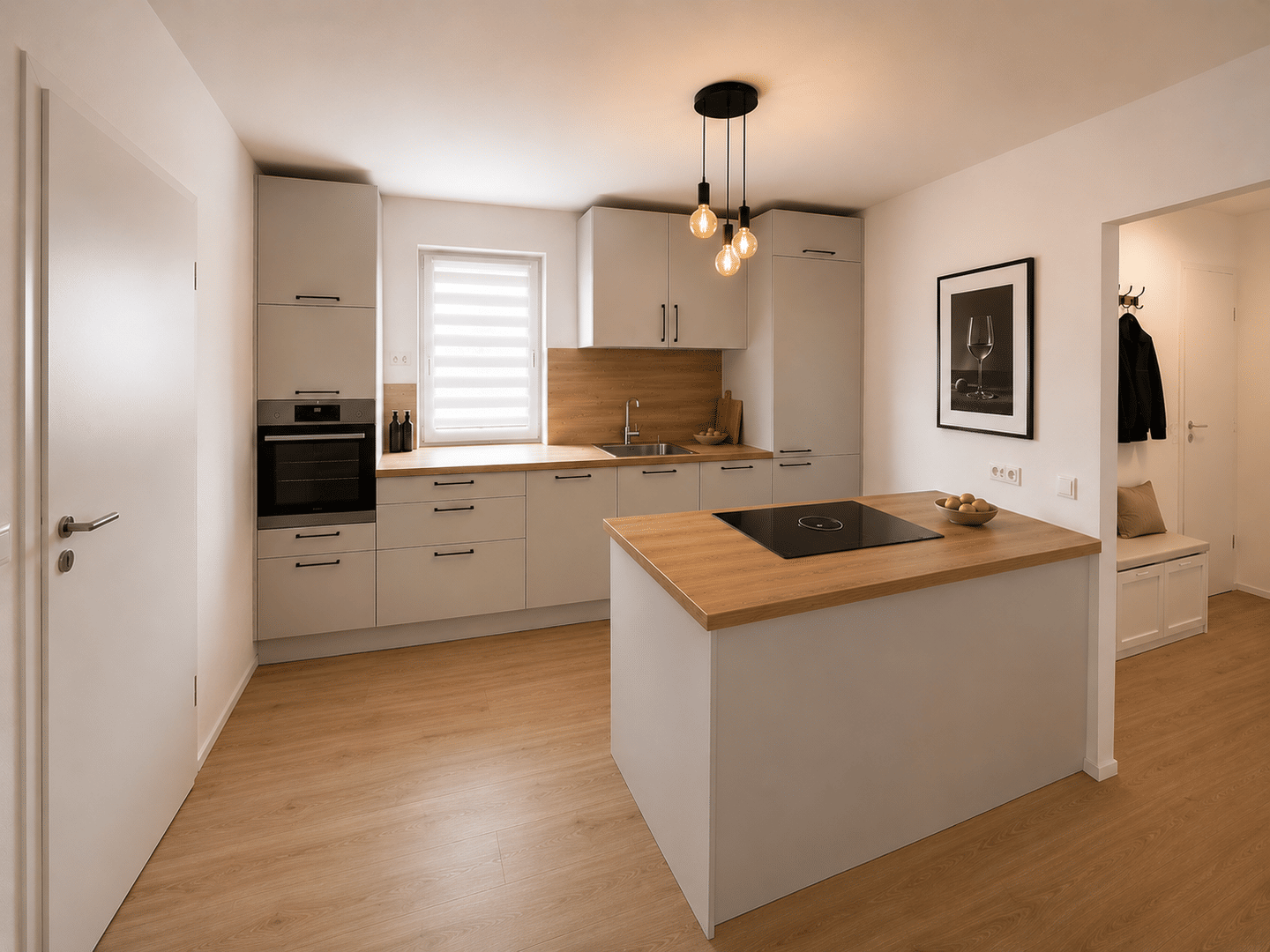 Kernsanierte Altbauwhg | 85 m² | Kochinsel | Sichtbalken | Balkon, 71560 Sulzbach an der Murr