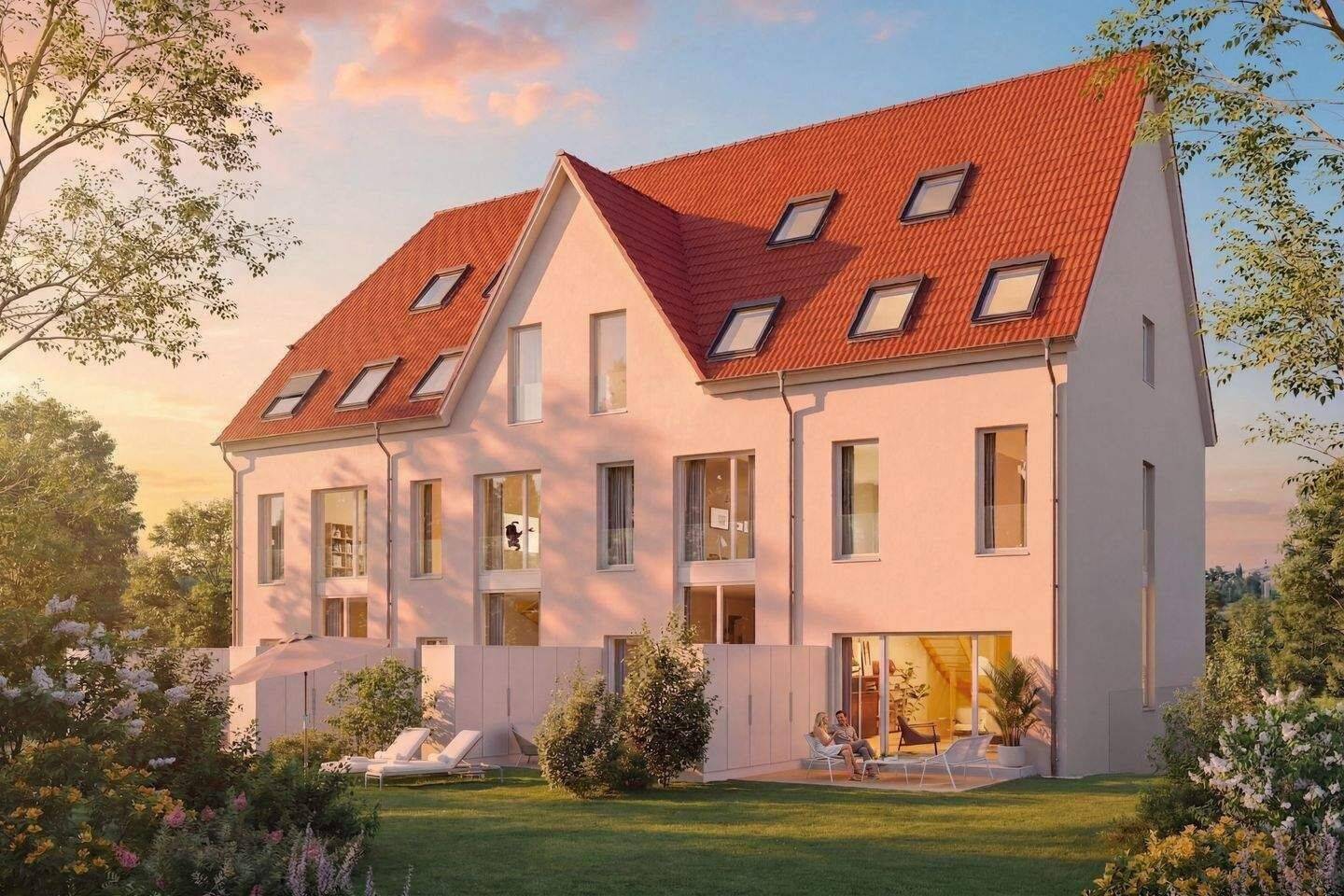 Wohnpark Sonnenaue: KfW Effizienzhäuser / Exklusives, familienfreundliches Wohnen in außergewöhnlicher Lage – Neubau auch mit Untergeschoss, 1159 Dresden