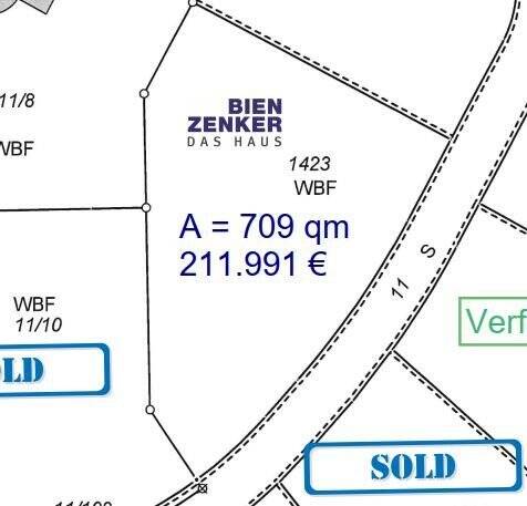 211.991 EUR / 709 qm in Laufenburg-Binzgen (1423), 79725 Laufenburg (Baden)