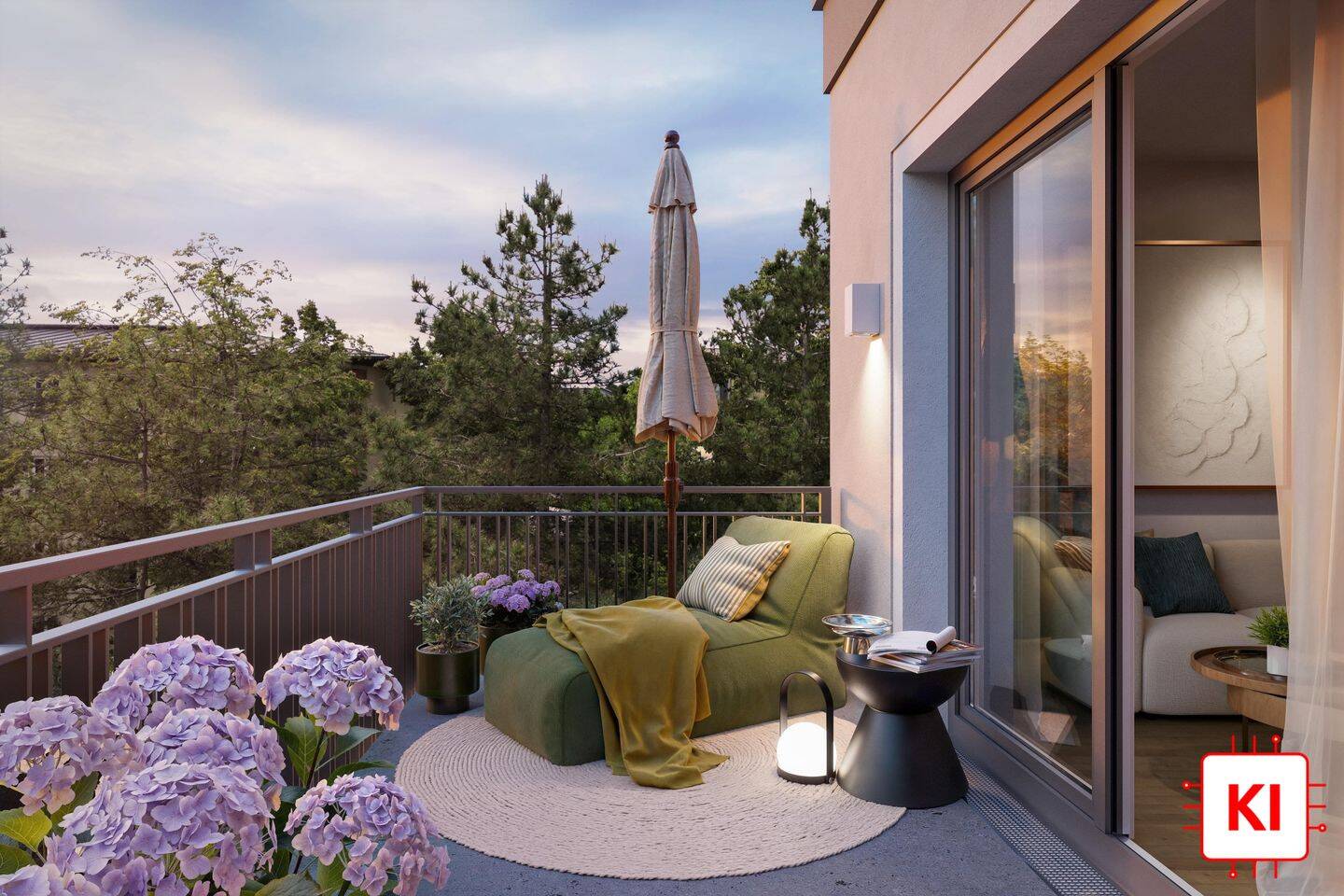 KFW55! – Idyllisch wohnen vor den Toren Münchens – Exklusive 3-Zimmer-Wohnung mit Westloggia!, 85764 Oberschleißheim