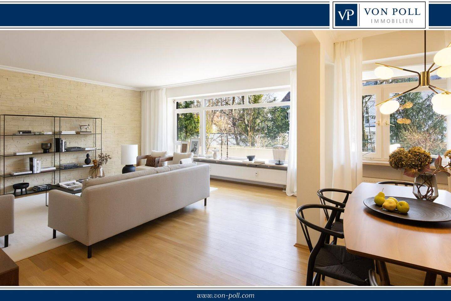 Wohnen im Parkgrundstück – Großzügige 3-Zimmer Wohnung in Menterschwaiger Bestlage, 81545 München (Untergiesing-Harlaching)