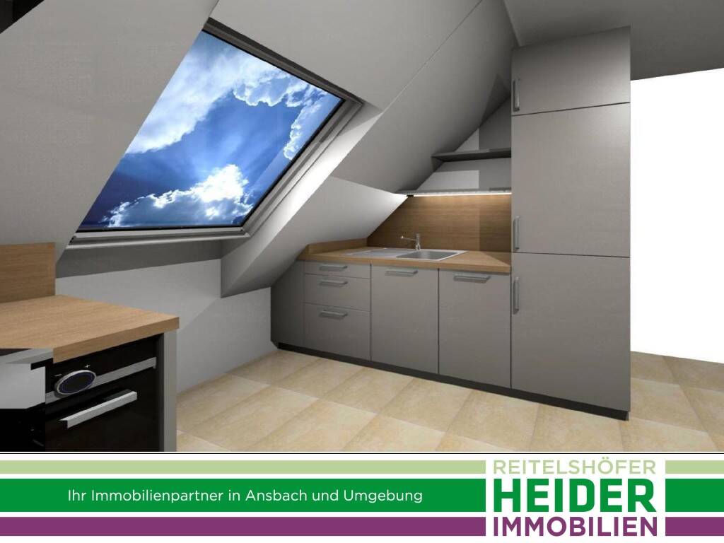 2 Zi. Neubau-Wohnung in Ansbach-Eyb – DG, WG-geeignet, 91522 Ansbach