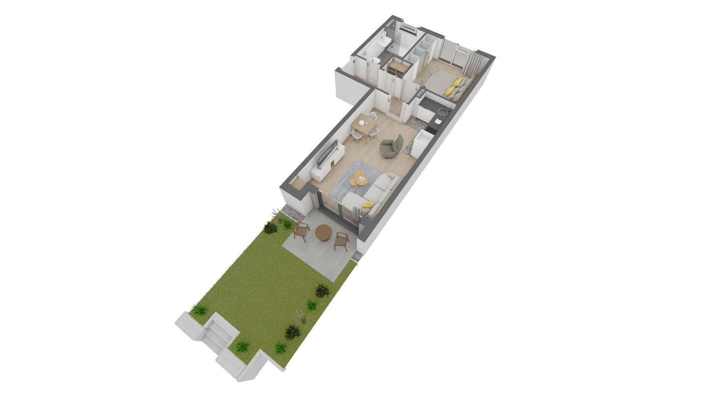 Attraktive 2 Zimmer-Wohnung im EG mit eigenem Garten, 63075 Offenbach am Main (Bürgel Offenbach am Main Rumpenheim Waldheim)