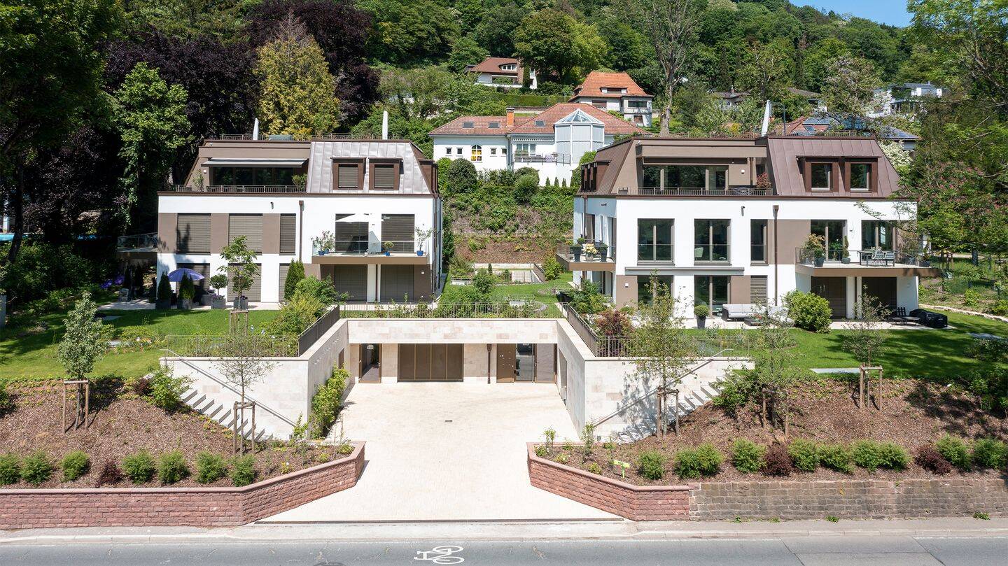 Exklusive 3-Zimmer-Wohnung mit zwei Terrassen – direkt am Neckar, 69118 Heidelberg (Peterstal Schlierbach Ziegelhausen)
