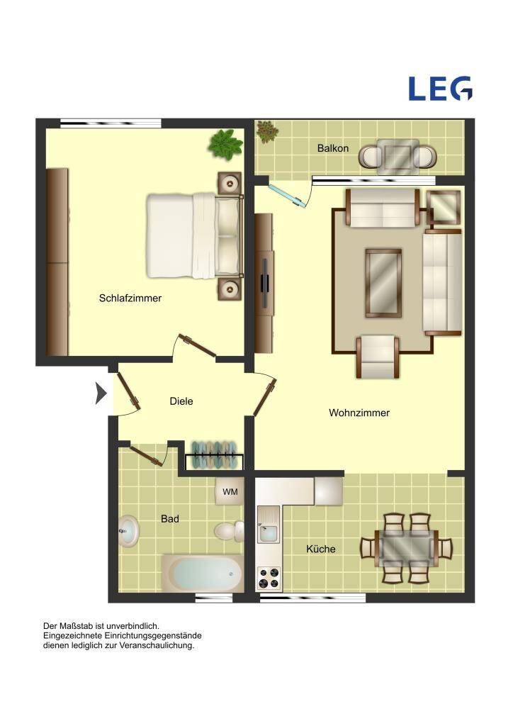 Demnächst zu besichtigen!! 2-Zimmer-Wohnung in Bergkamen Weddinghofen, 59192 Bergkamen