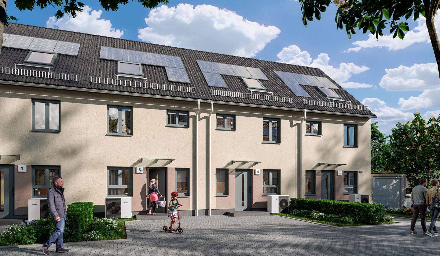 Reihenendhaus mit Garten, Terrasse, Garage und Studio, 52353 Düren