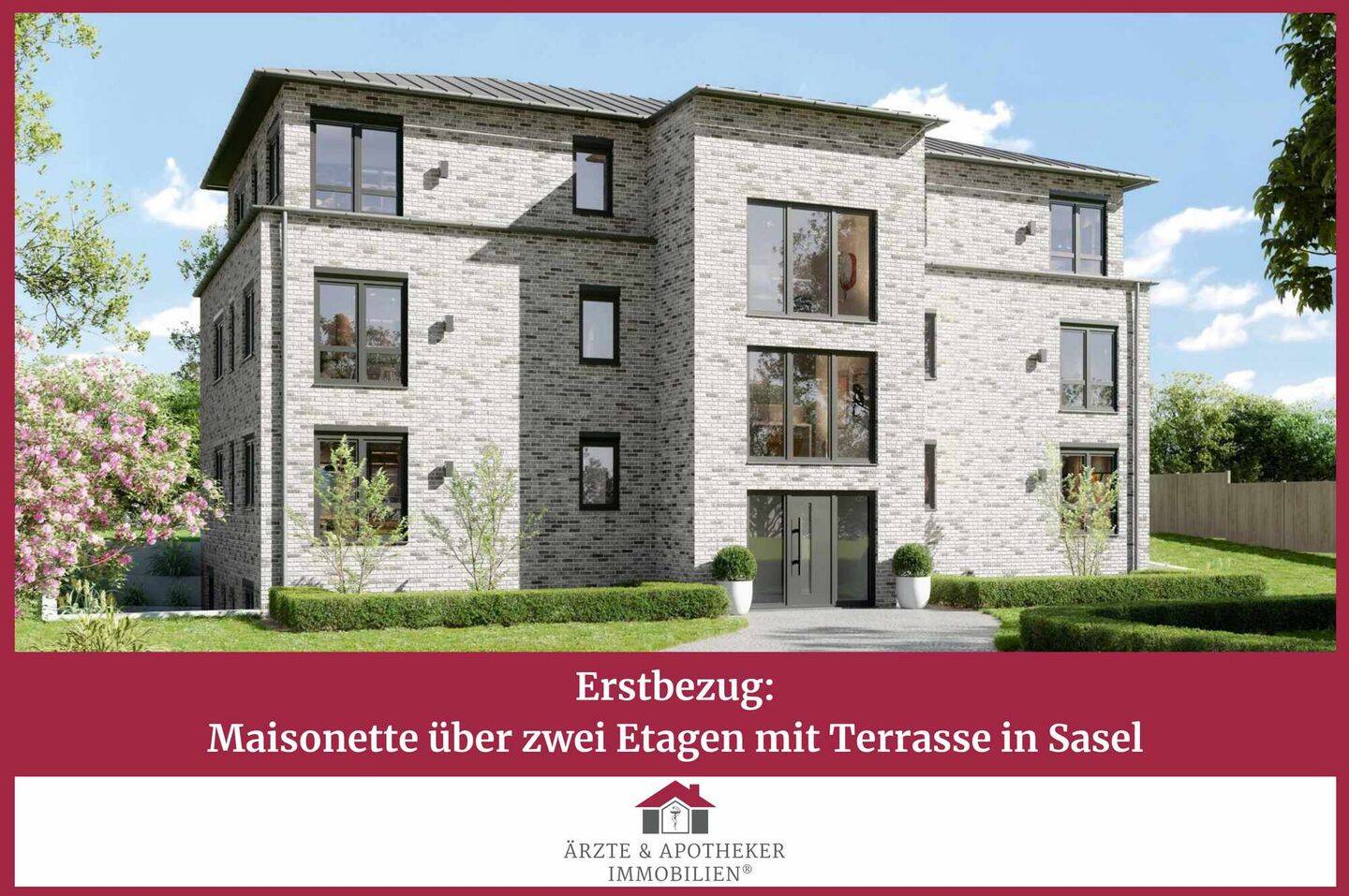 Erstbezug: Souterrain über zwei Etagen mit Terrasse in Sasel, 22395 Hamburg (Wandsbek Bergstedt Poppenbüttel Sasel Wohldorf-Ohlstedt)