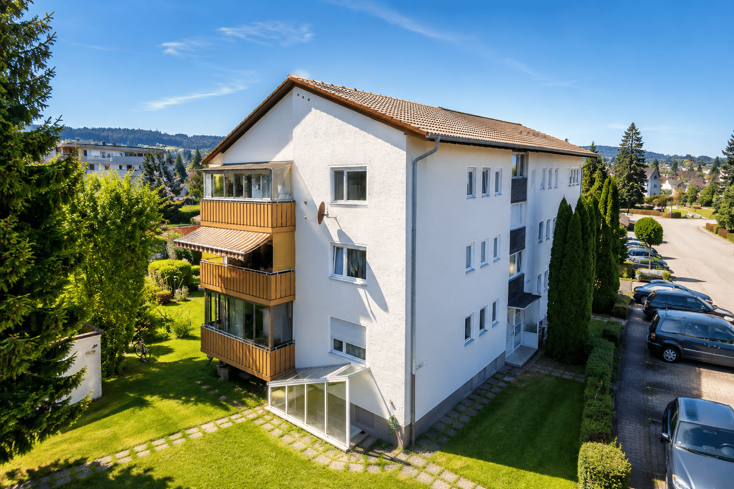 Gepflegte 3-Zimmer-Wohnung mit verglastem Balkon in Primisweiler bei Wangen im Allgäu, 88239 Wangen im Allgäu