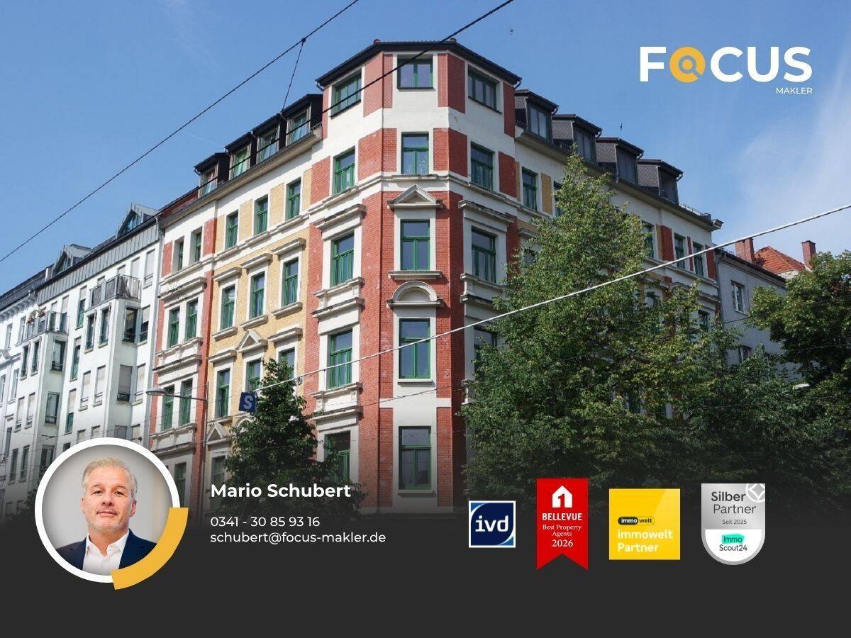 Schleussig – helle und günstige 2-Raumwohnung mit EBK im beliebten Leipziger Westen direkt am Park, 4229 Leipzig (Kleinzschocher Plagwitz Schleußig)