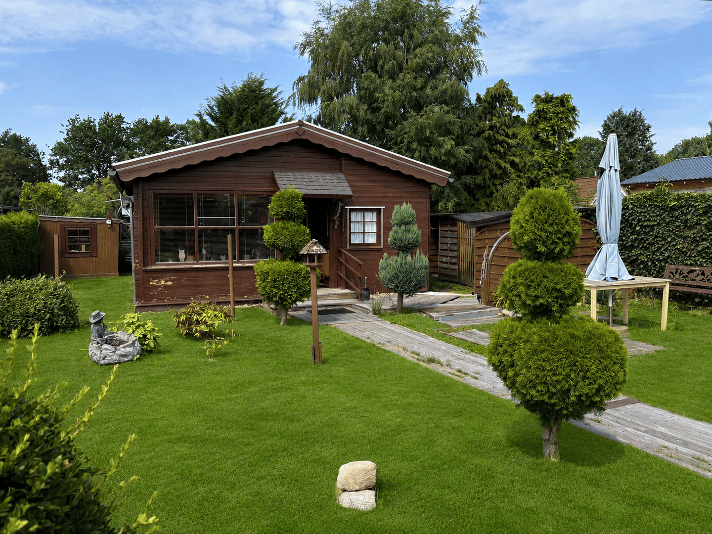 Wochenendhaus am Stedener See – gepflegtes Blockbohlenhaus auf Pachtgrundstück, 27729 Holste