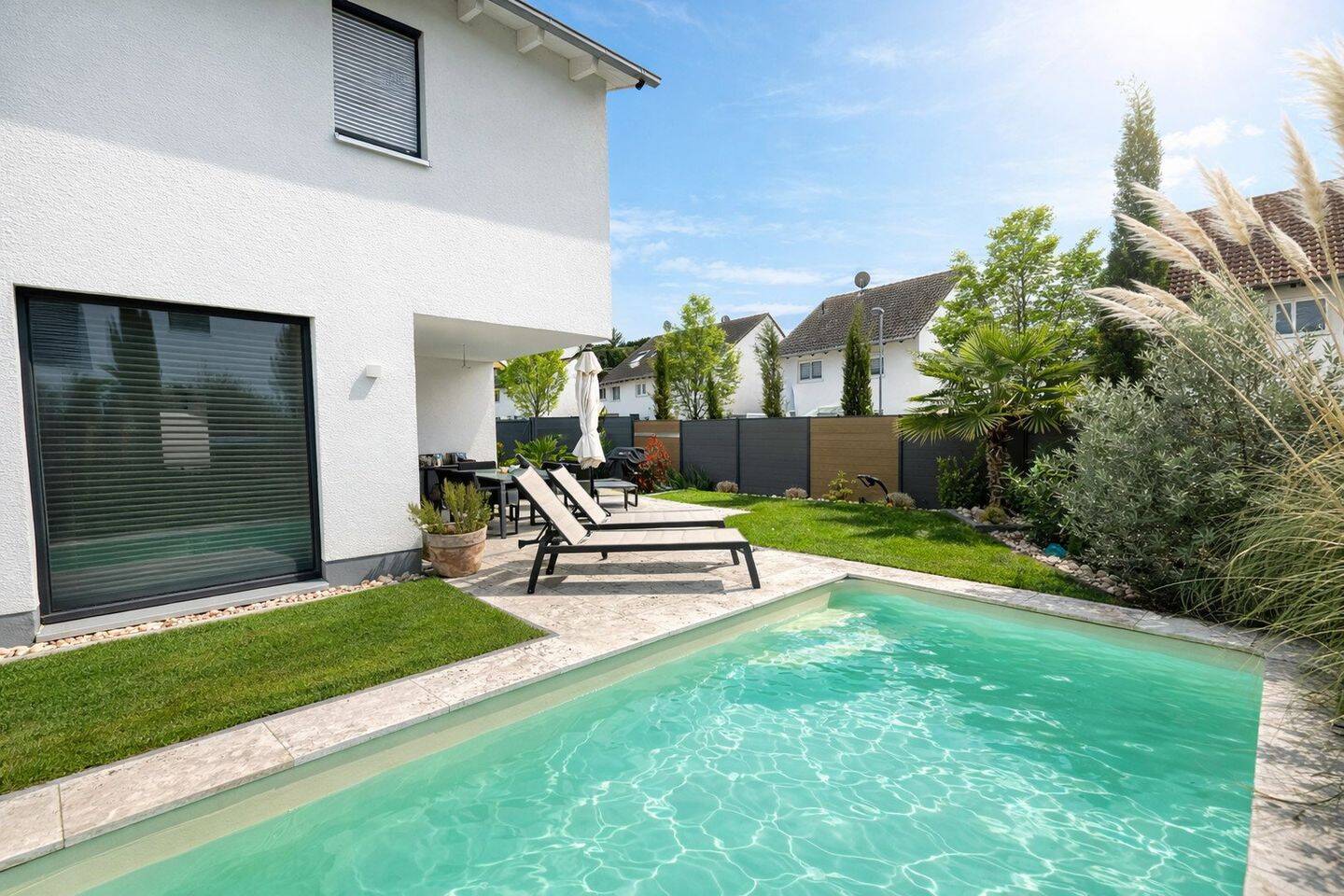 LU Melm | Modernes u. klimatisiertes Einfamilienhaus mit Pool & Garten, 67071 Ludwigshafen am Rhein (Oggersheim Ruchheim)