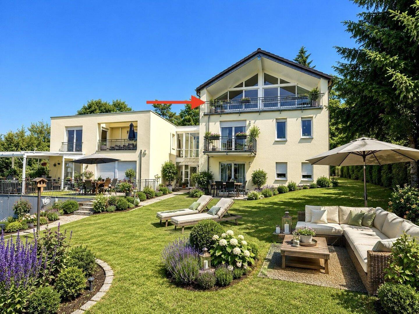 Parkfeeling! Niveauvoll wohnen umgeben von purer Natur! Traumterrasse mit Weitblick über die Altstadt, 54294 Trier