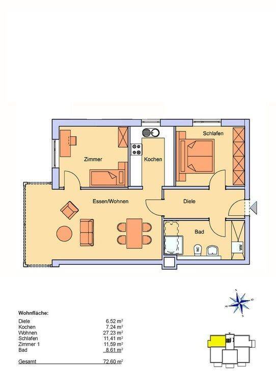 Lichtdurchflutete 3-Zimmer-Wohnung in Pforzheim-Eutingen, 75181 Pforzheim