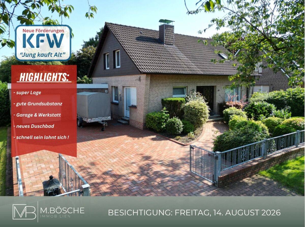 Charmantes Einfamilienhaus in begehrter Lage & mit vielen Extras, 26802 Moormerland