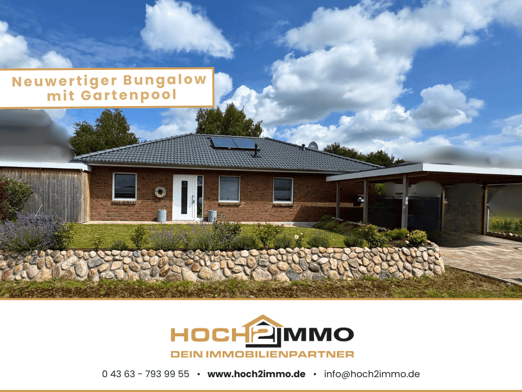 Einziehen & wohlfühlen: Hochwertiger Bungalow mit Gartenidylle, 24808 Jevenstedt