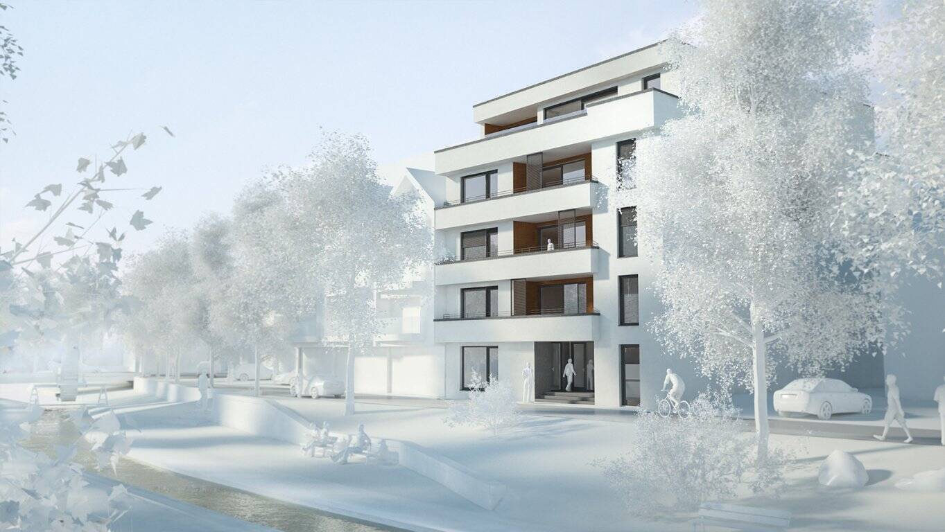 Merzig Stadt am Seffersbach ETW im 1 OG Wfl. 120 qm Wfl. 2 Balkone/ Garage/ Stellplatz /Erdwärme-Verkauf Mitte/Ende 2026, 66663 Merzig