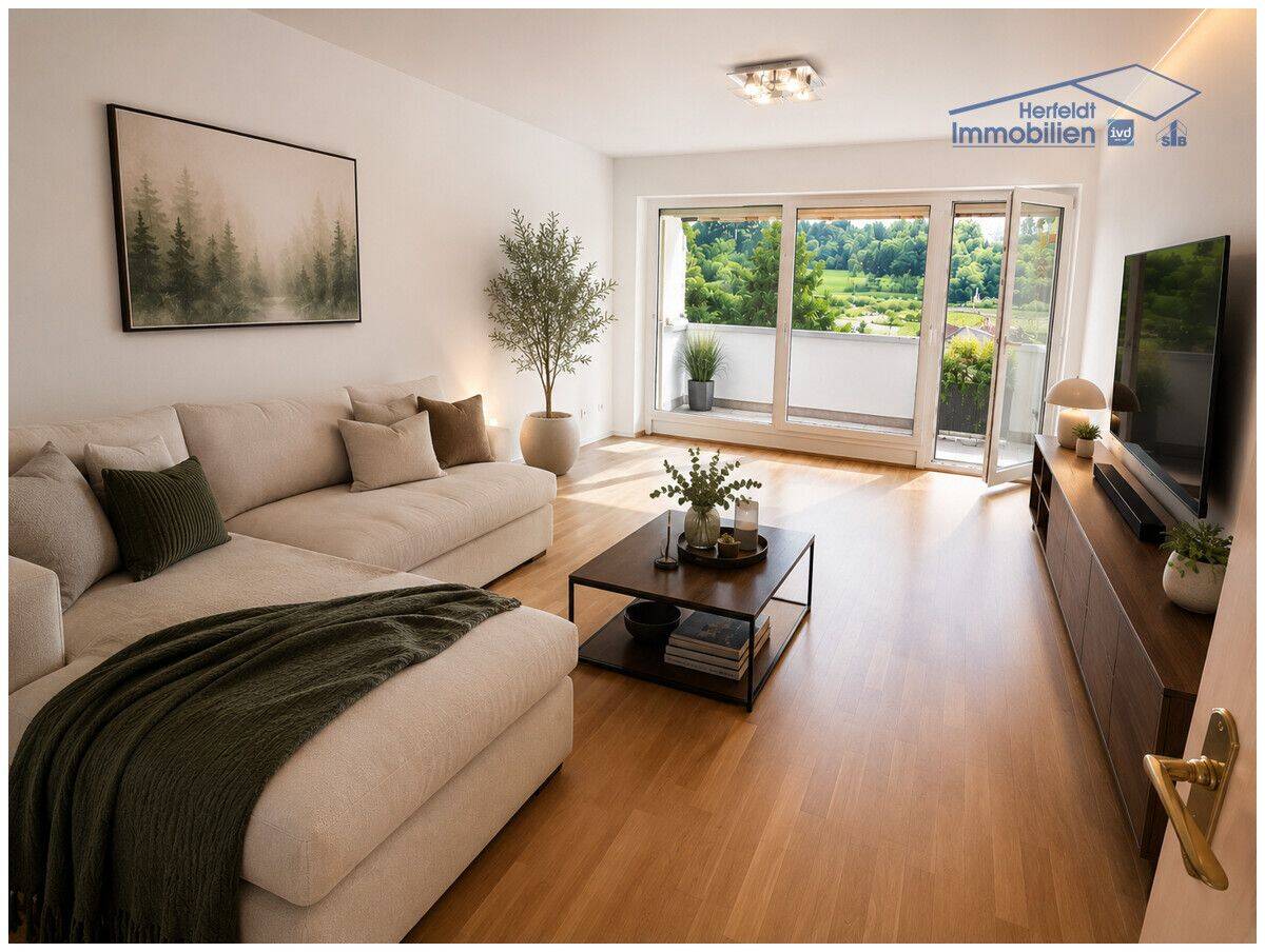Einziehen & wohlfühlen: Renovierte 3,5-Zimmer-Wohnung mit Südbalkon und TG-Stellplatz, 85375 Neufahrn b. Freising