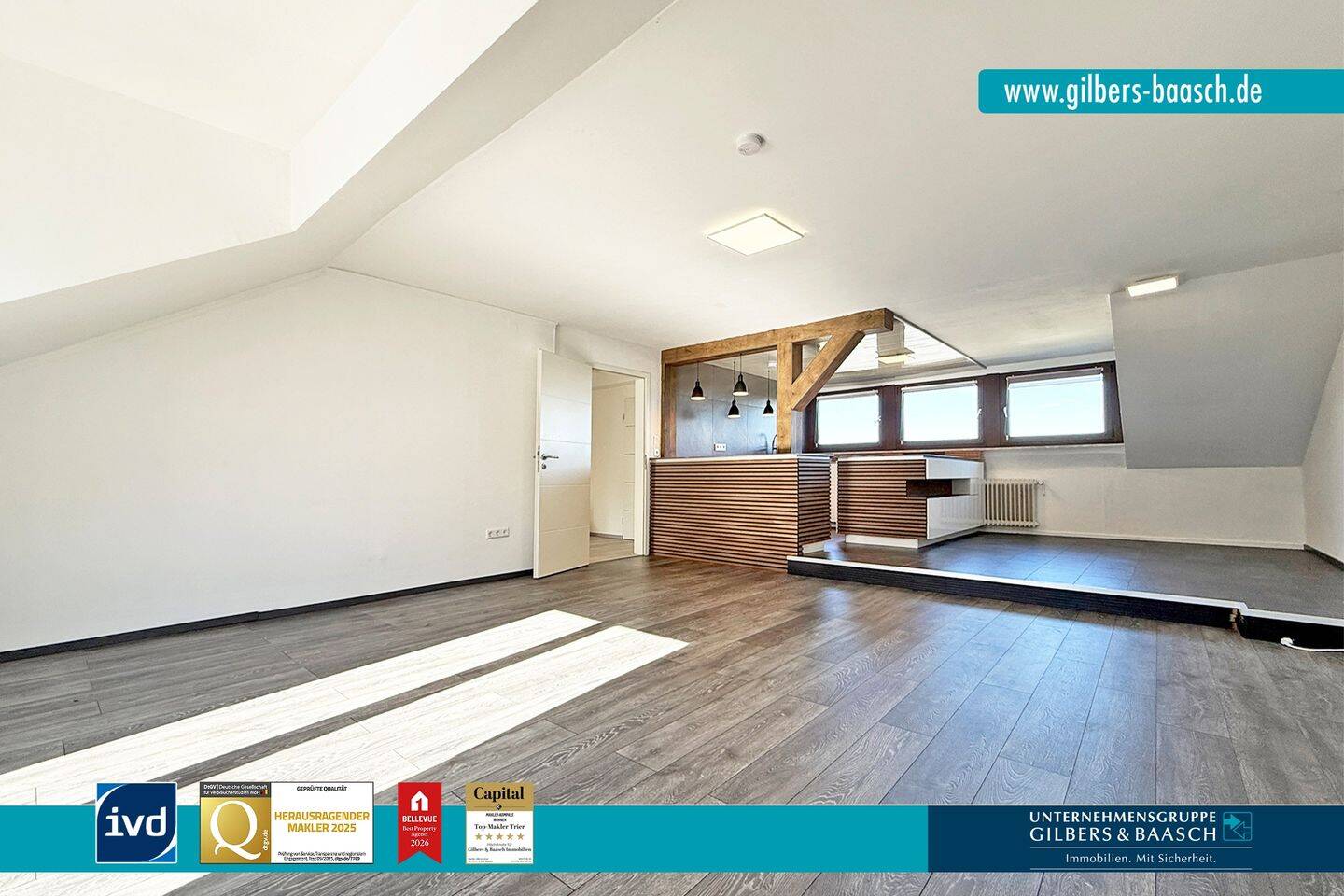 Pellingen: Bezugsfreie 3-Zimmer-Wohnung mit Dachterrasse in ruhiger Höhenlage, 54331 Oberbillig