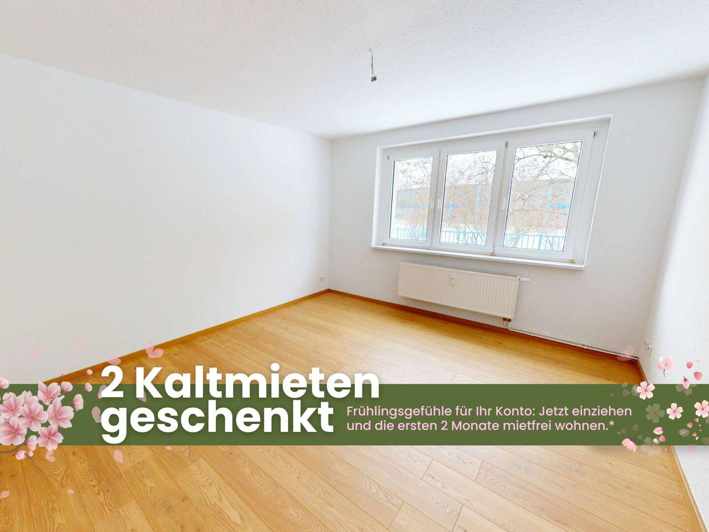 Platz und Helligkeit: Große 3-Zimmer-Wohnung mit Wannenbad, 6886 Wittenberg