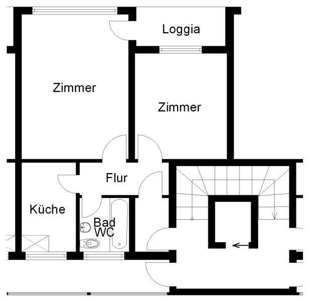 Noch in Renovierung: 3-Zimmer-Wohnung mit Balkon in zentraler Lage, 49084 Osnabrück (Fledder Schinkel Schinkel-Ost)