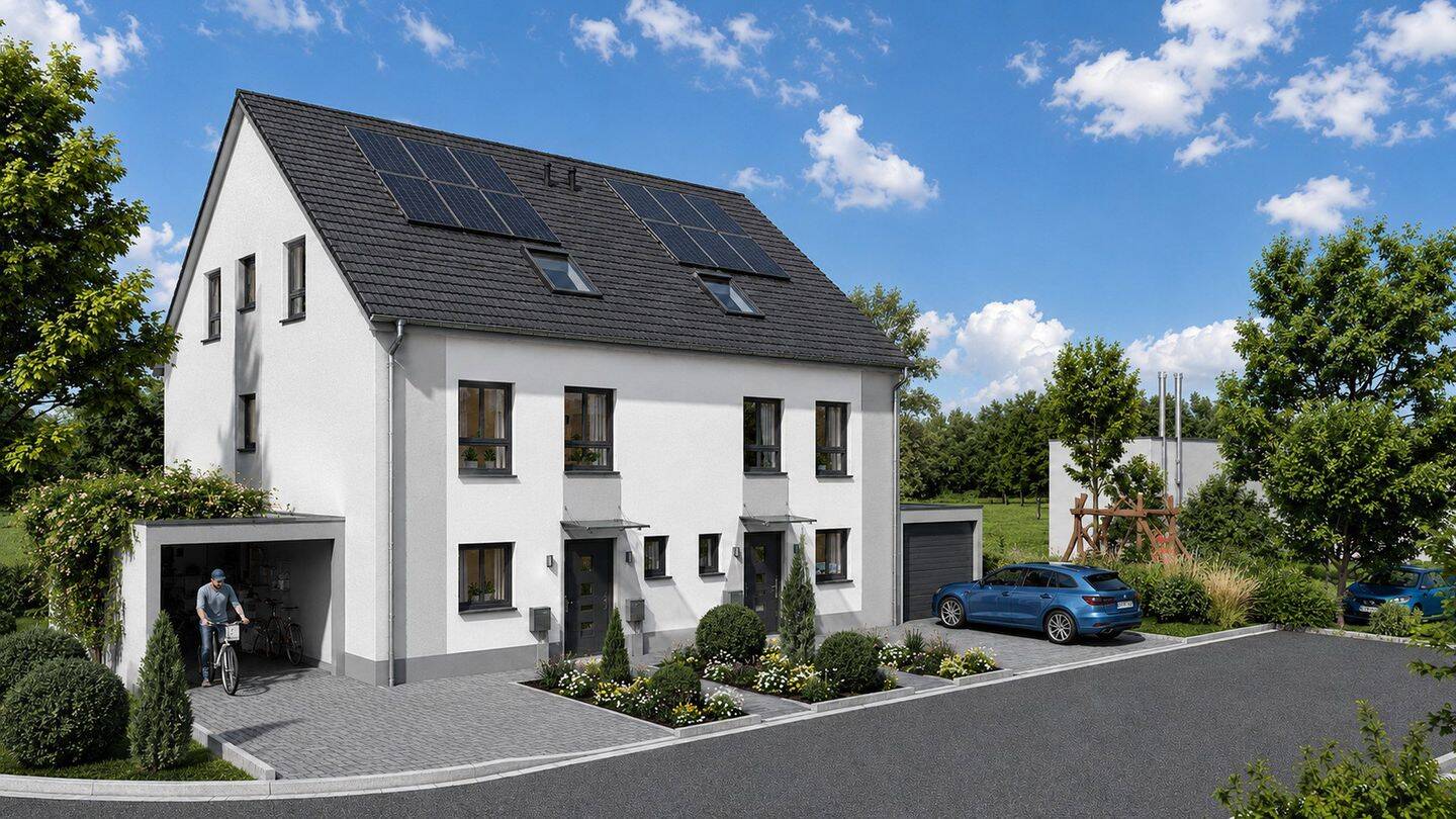 Nur noch 1 Haus verfügbar: KfW-40 QNG-Familienhaus mit Garten in Armsheim, 55288 Armsheim