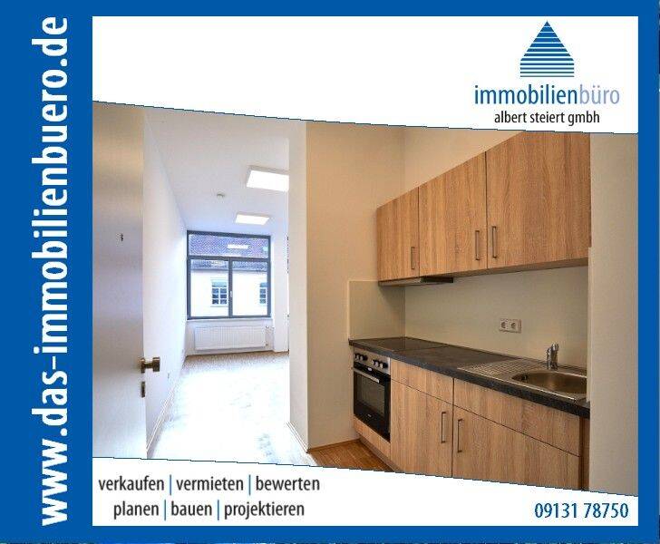 Zentral gelegenes 1-Zimmer-Apartment mit EBK – NUR FÜR STUDENTEN – WE02, 91054 Erlangen (Burgberg Erlangen-Nord Erlangen-Ost Innenstadt Sieglitzhof)