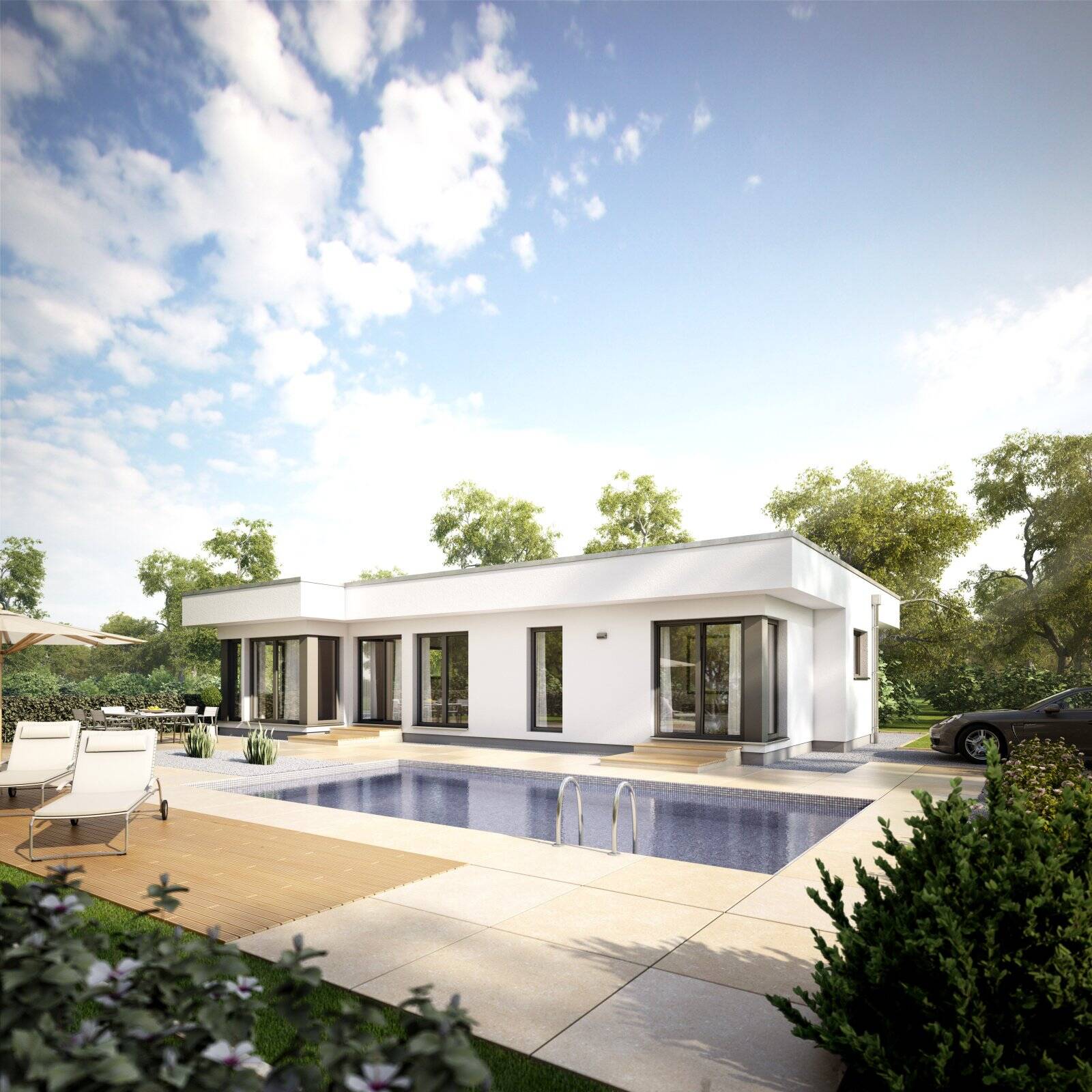 Wohnen auf einer Ebene – moderner Bungalow in ruhiger Lage von Much, 53804 Much