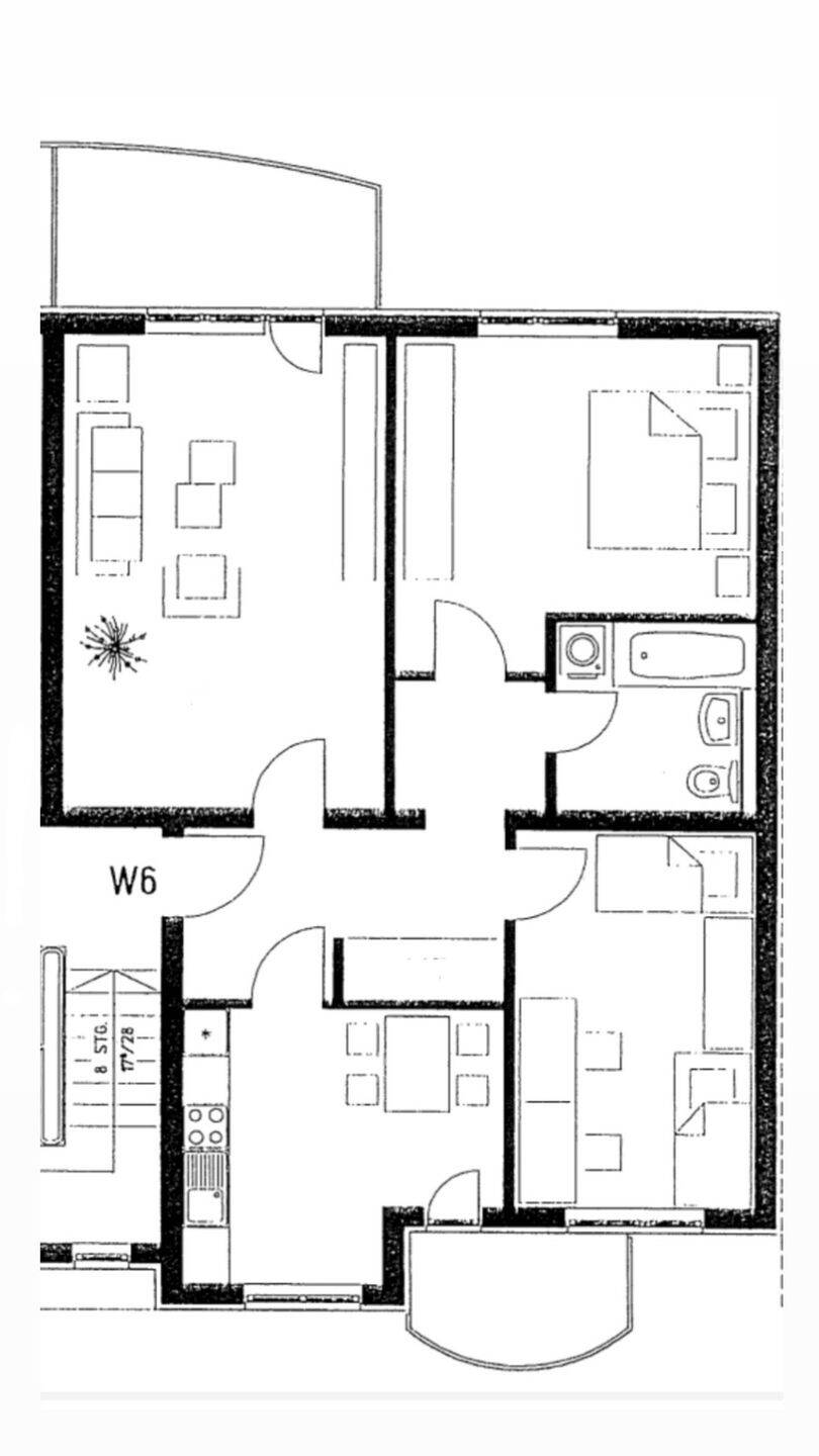 Erstbezug nach Sanierung! 3-Raum-Wohnung mit zwei Balkonen, Wannenbad, Keller, Stellplatz mgl., 18273 Güstrow