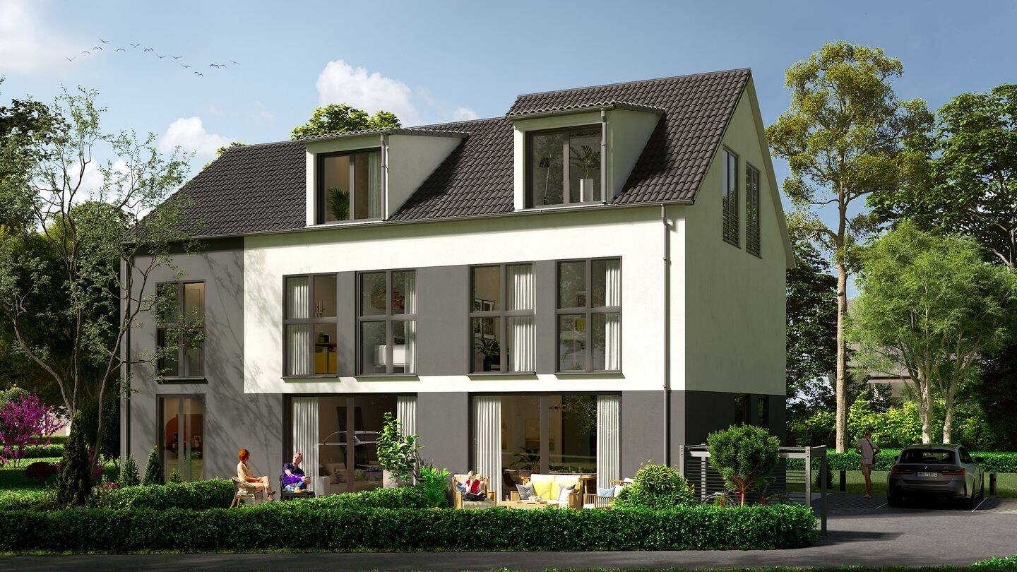 modernes Eckhaus Nr. 12, 80995 München (Allach-Untermenzing Feldmoching-Hasenbergl Moosach)