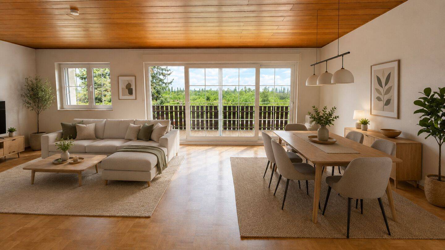 Gepflegte Drei-Zimmer-Wohnung mit Blick auf die Oberräder Kräuterwiesen, 60599 Frankfurt am Main (Oberrad Sachsenhausen)